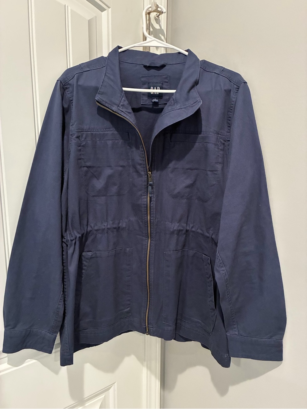 GAP Dark Navy Full-Zip Utility Jacket